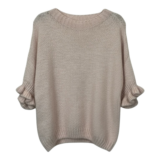 Ruffle Sleeve Sweater size Large
