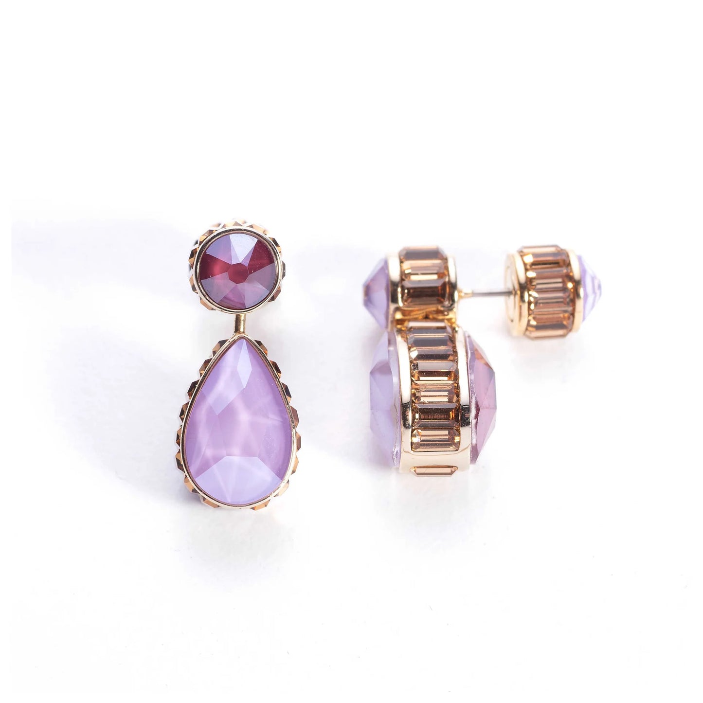 Mismatch Crystal Drop Earrings NEW IN BOX