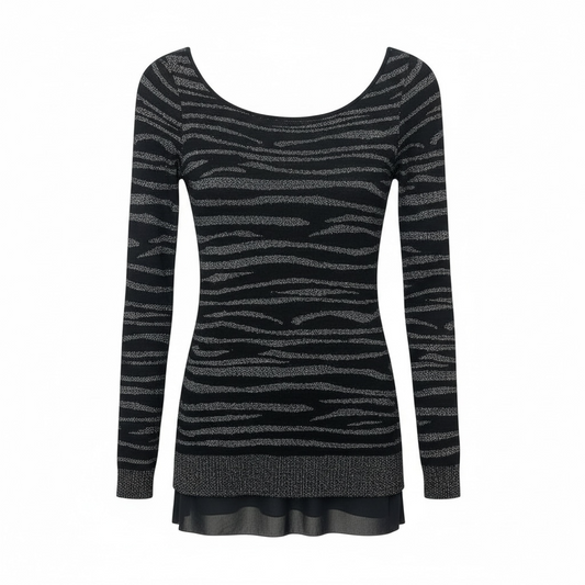 Sparkle Zebra Top size XXS