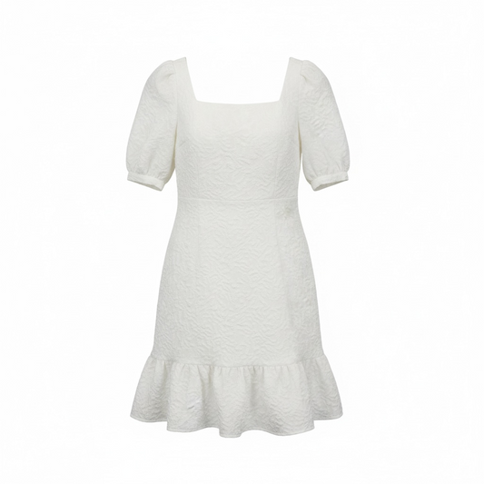 Textured Puff Sleeve Dress size Small NWT