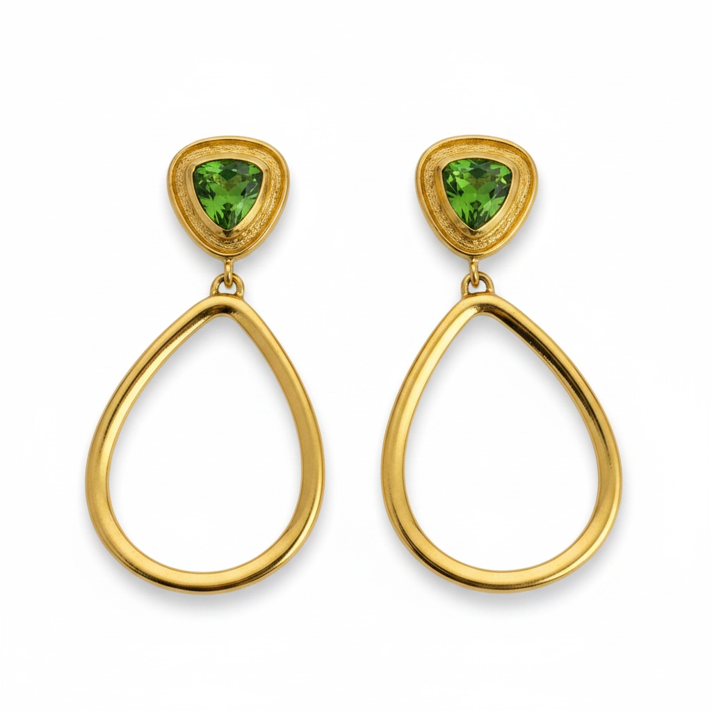 Drop Hoop Earrings