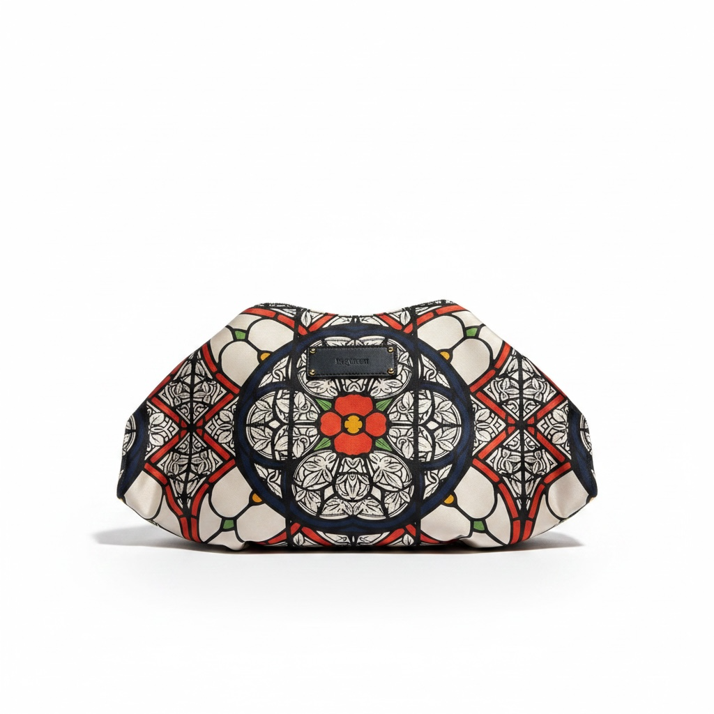 Silk Stained Glass De Manta Clutch