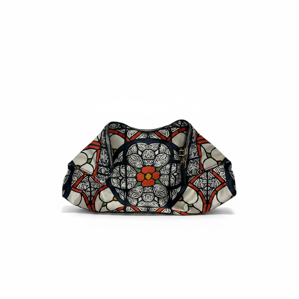Silk Stained Glass De Manta Clutch
