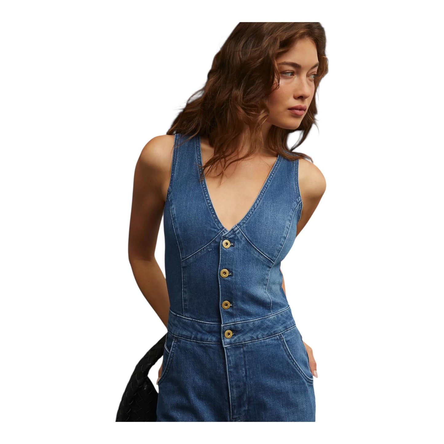Pilcro Buttondown Jumpsuit size 10