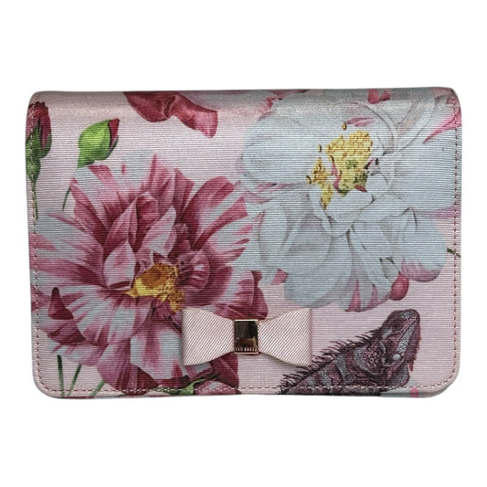 Floral Iguana Bow Bag NWT