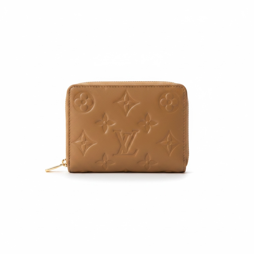 Monogram Embossed Lambskin Lou Coussin Wallet