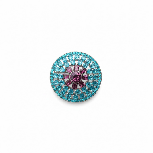 Layered Crystal Brooch