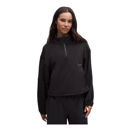 Plush Velour Oversized Half Zip size Small NWT