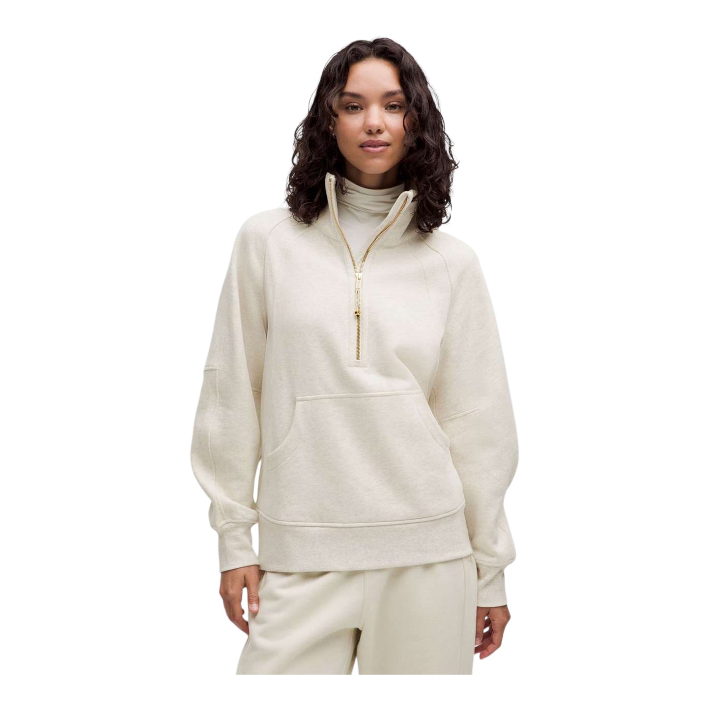 Scuba Oversized Funnel-Neck Half Zip *Long size XSmall/Small