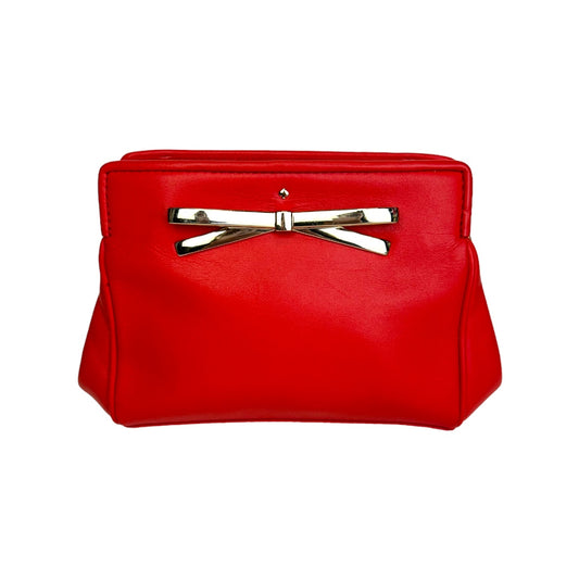 Bow Leather Clutch