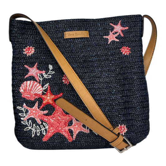 Navy Sea Life Straw Crossbody