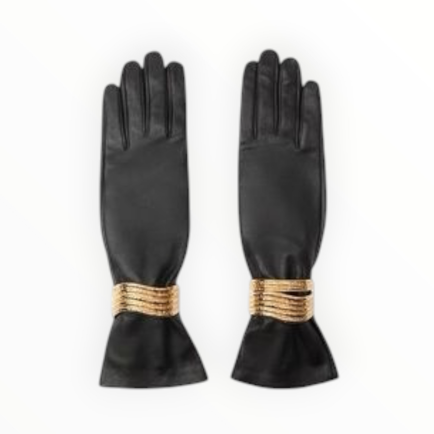 Leather Gloves with Bracelets NEW WITH TAGS