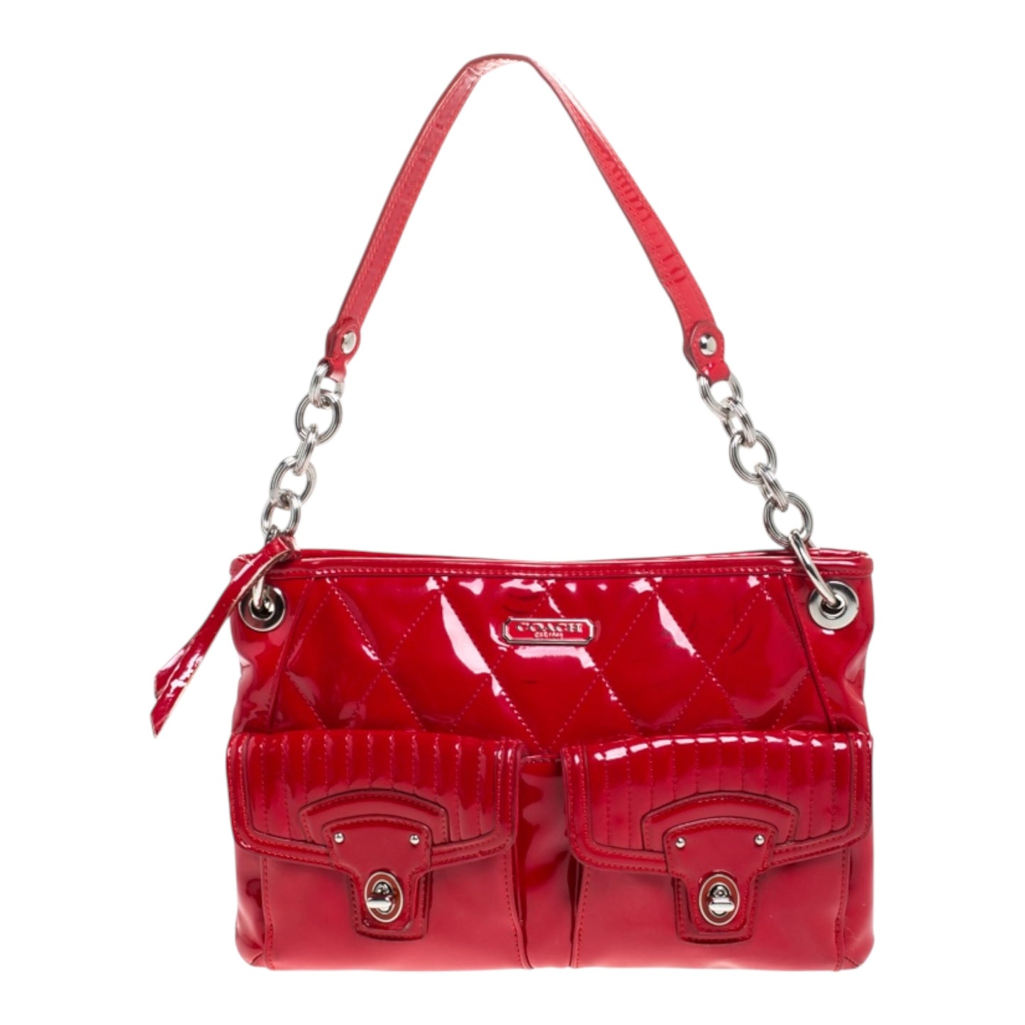 Patent Leather Poppy Shoulder Bag