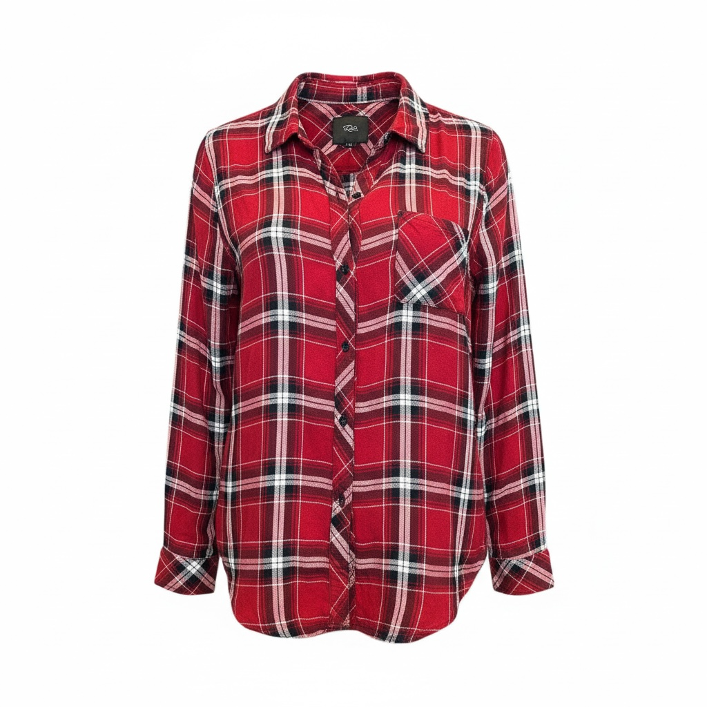 Plaid Button Up size M