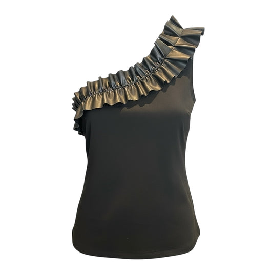 One Shoulder Ruffle Top size L