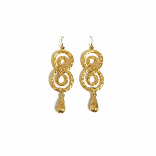 Ben Amun Infinity style Earrings