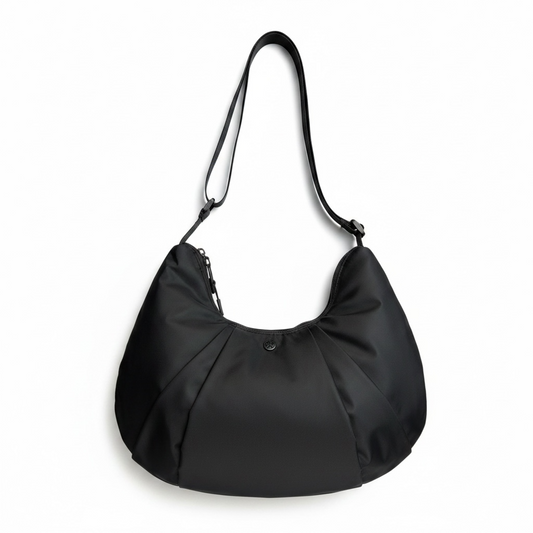 Nylon Crescent Shoulder Bag