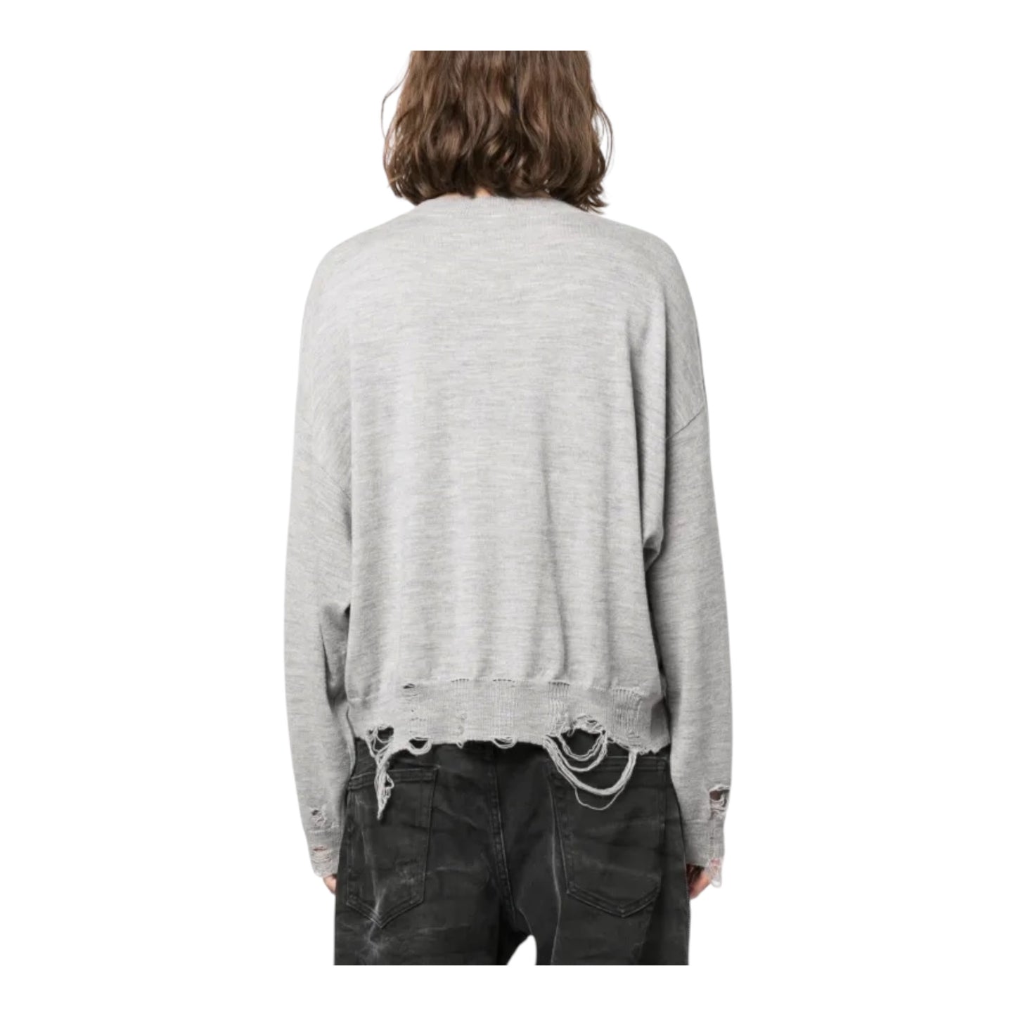 Distressed Merino-Wool Jumper size Small
