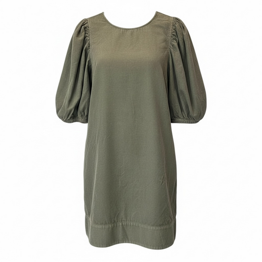 Eliah Corduroy Puff Sleeve Dress size L