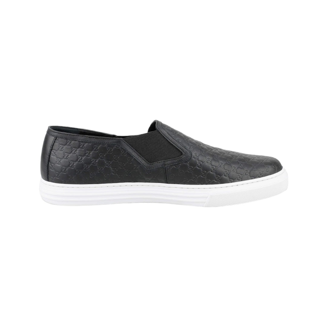 Dublin Microguccissima Leather Signature Slip-On Sneaker Size 9/9.5