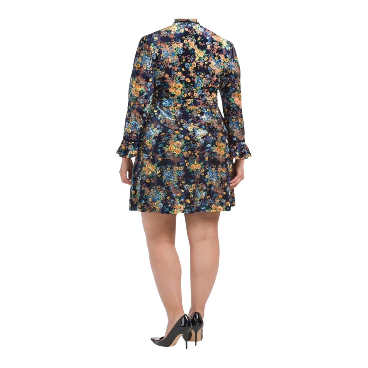 Velvet Burnout Floral Dress size Large