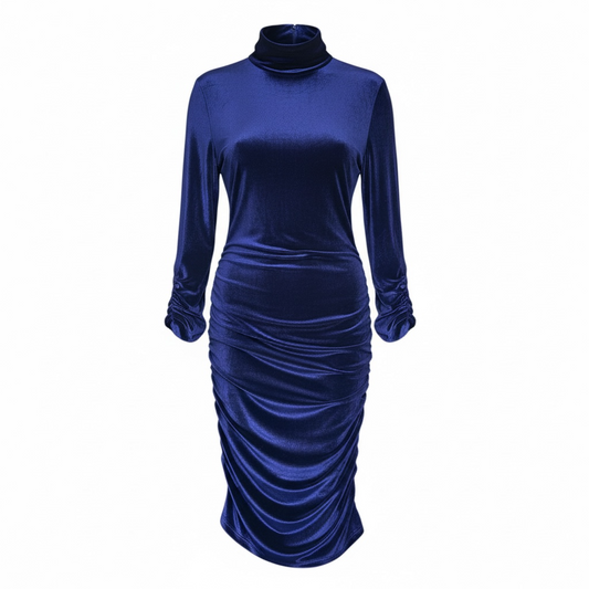 High Neck Velvet Dress size L