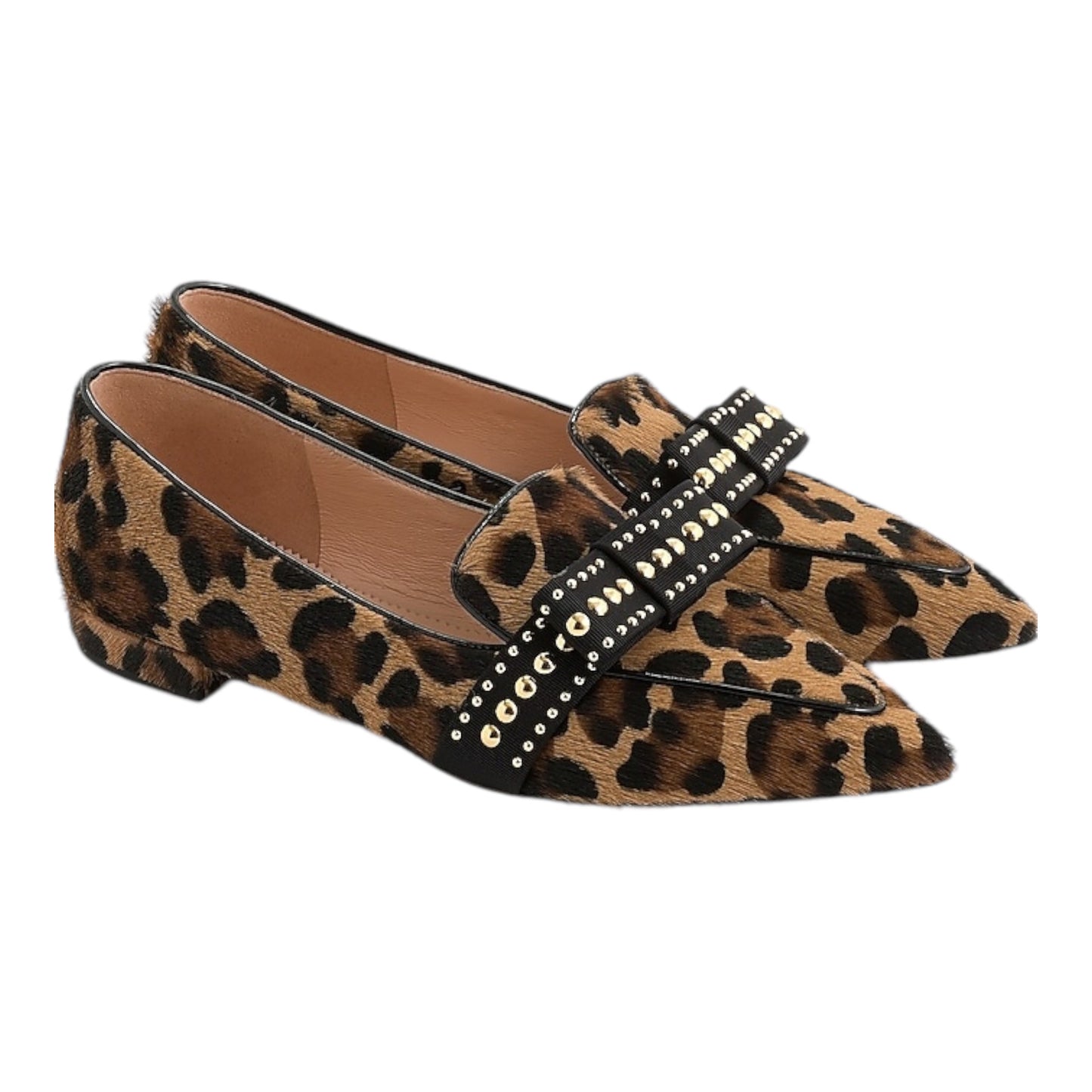 Gwen Flats in Leopard Calf Hair size 7