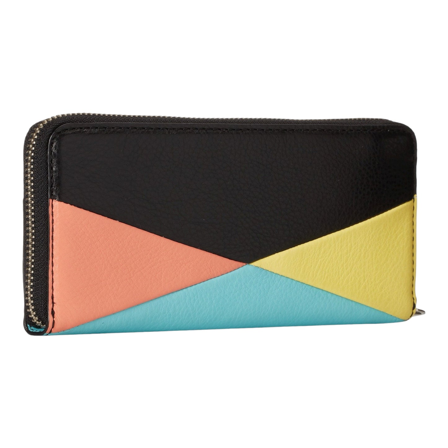 Quilted Slim Zip Around Wallet