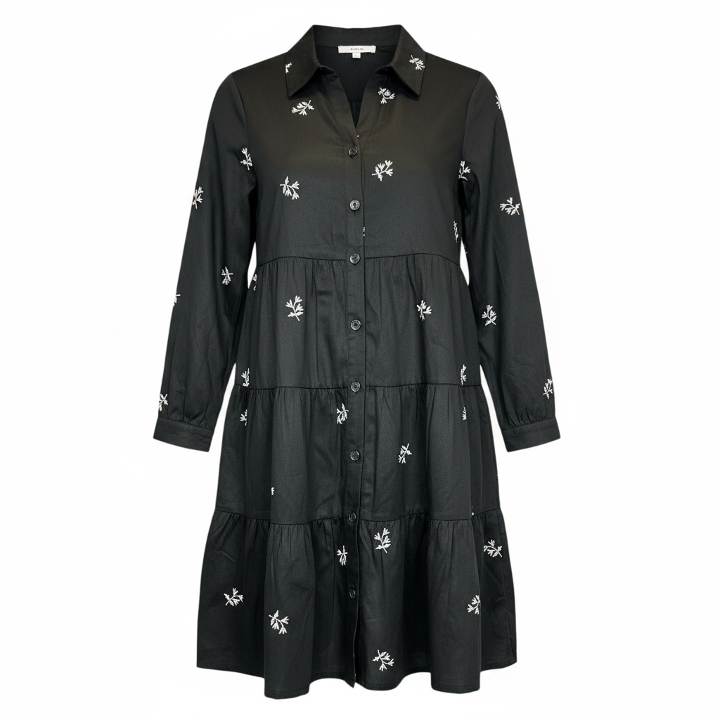 Embroidered Tiered Dress size XS NWT