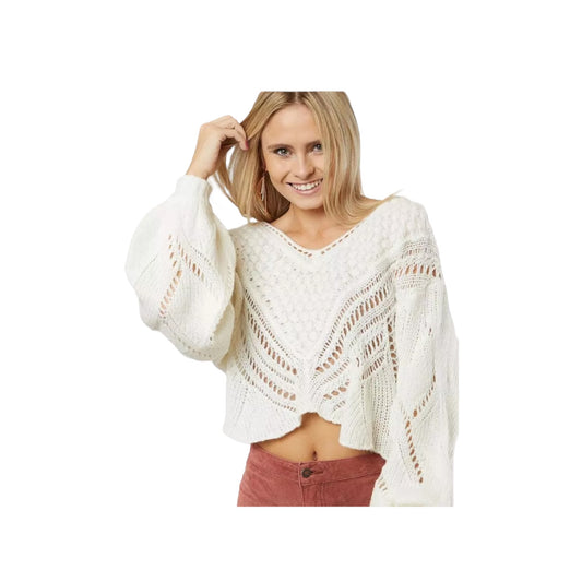 Snowball Cropped Sweater size Medium New with Tags