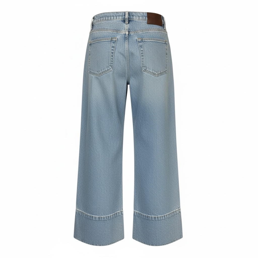 Wide Leg Cuff Jeans size 8