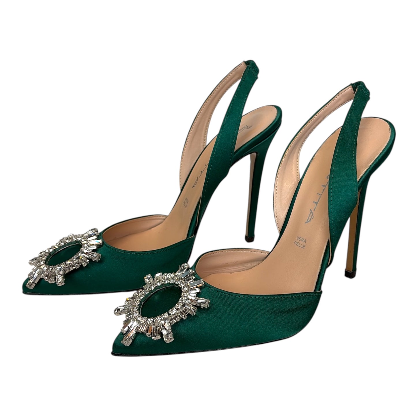 Janine Satin 120 mm Pumps size 38