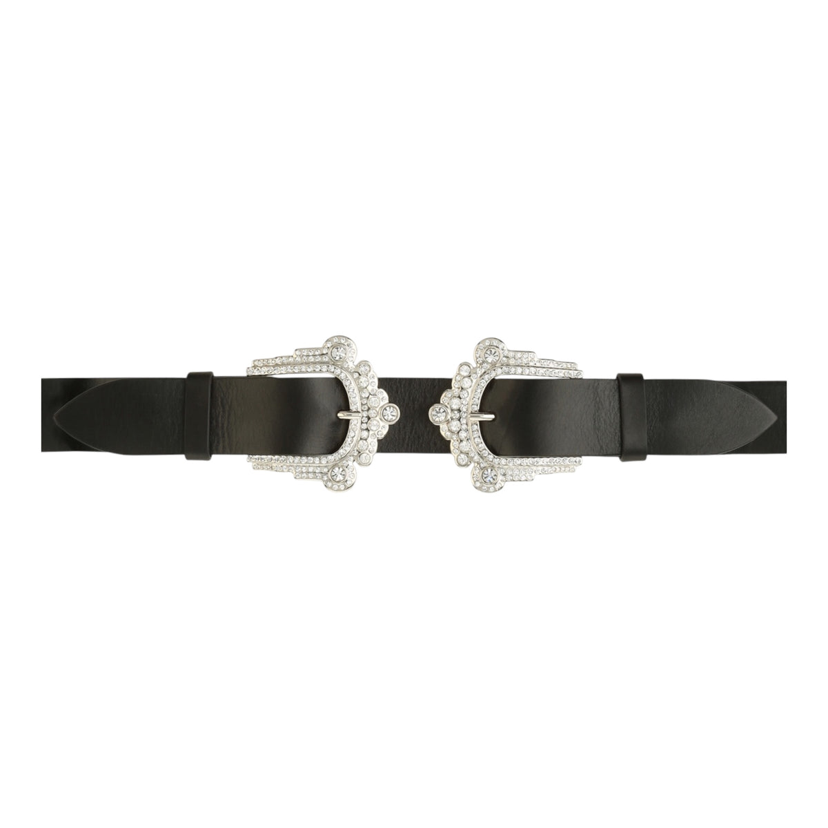 Bull Double Jewel Buckle Leather Belt size 90