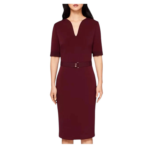 Jesabil V Neckline Belted Sheath Dress size 4 NEW WITH TAGS