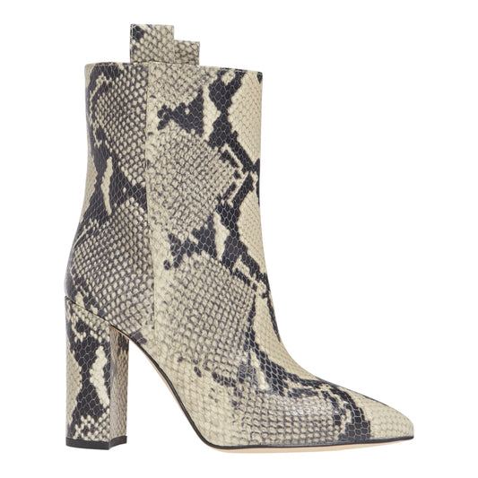 Snake Textured Leather Bootie size 40