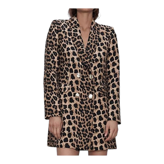 Animal Print Frock Coat size Small New with Tags