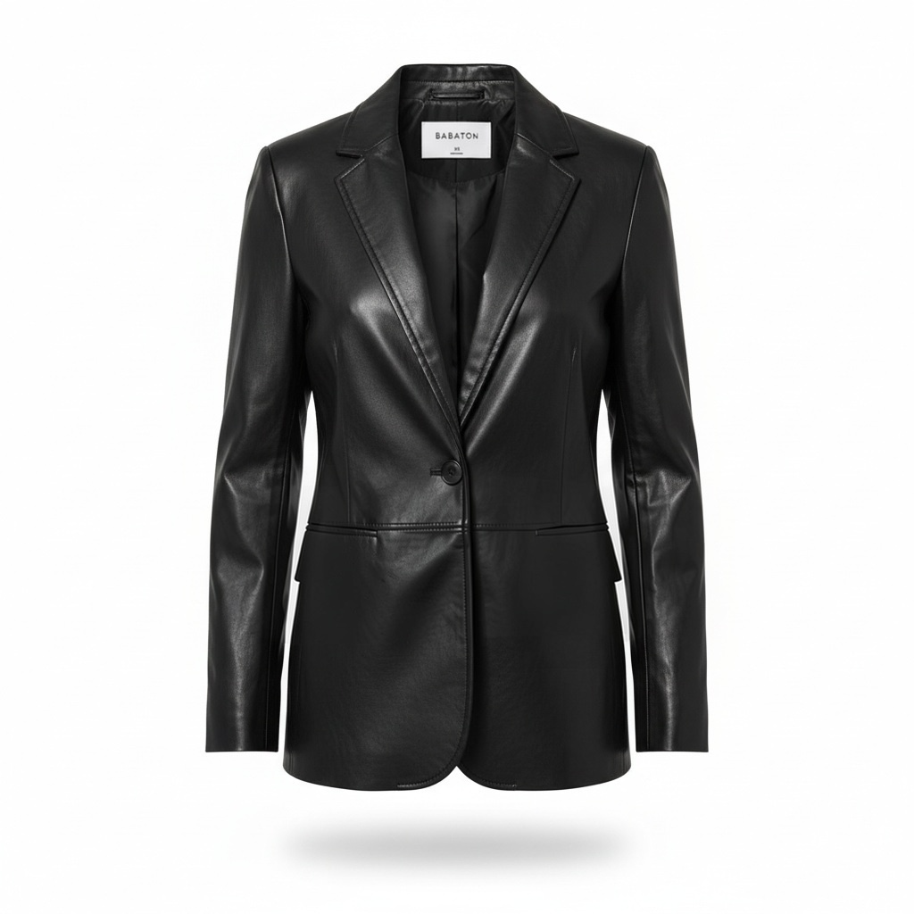 Vegan Leather Blazer size Large
