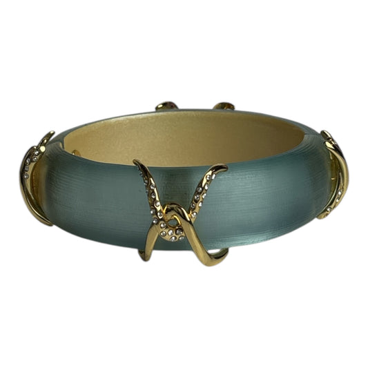 Imperial Lucite & Pavé Crystal Bangle