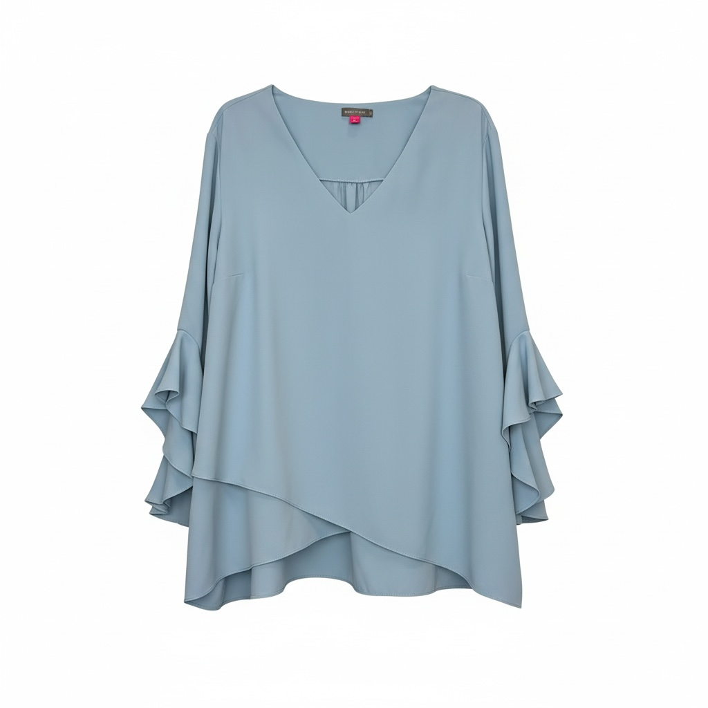 V-neck Flutter Sleeve Blouse size 3x