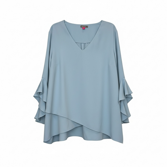V-neck Flutter Sleeve Blouse size 3x