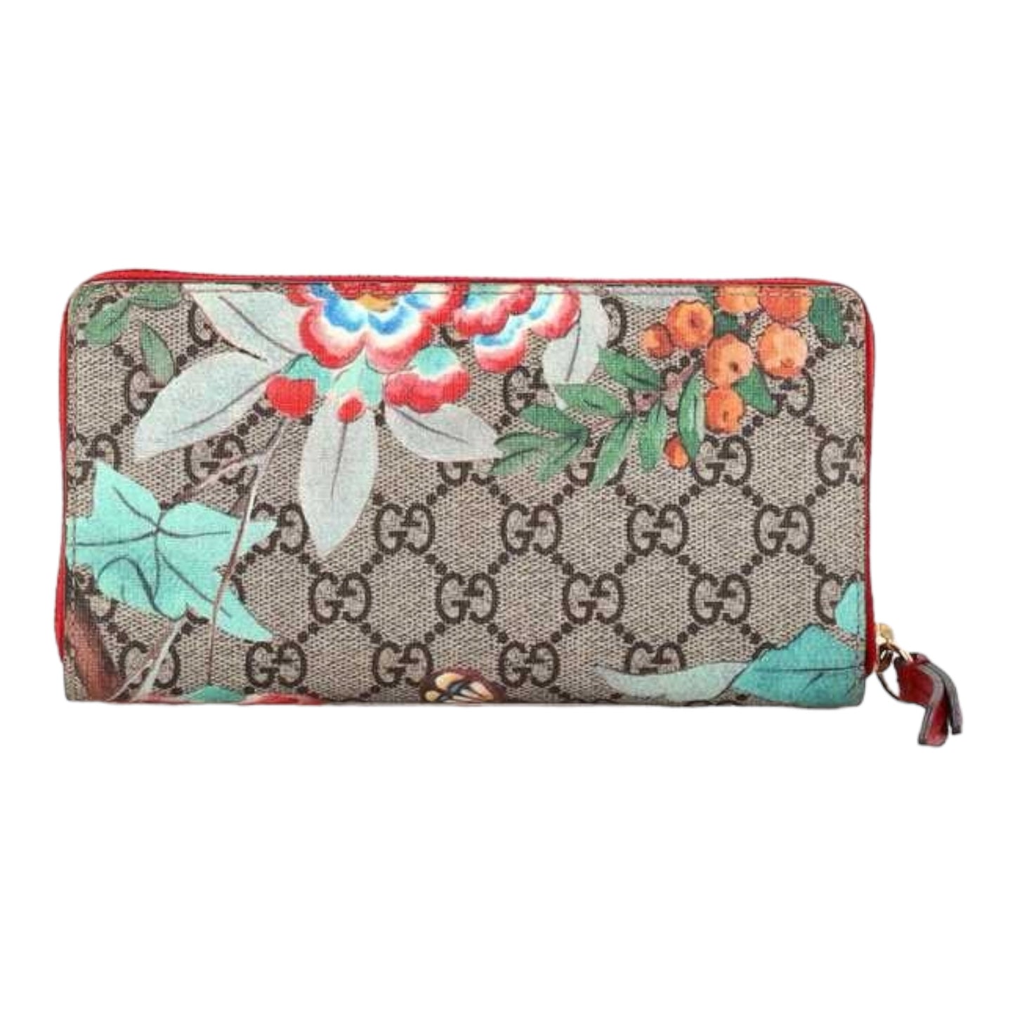 Zip Around Wallet Tian Print GG Coated Canvas