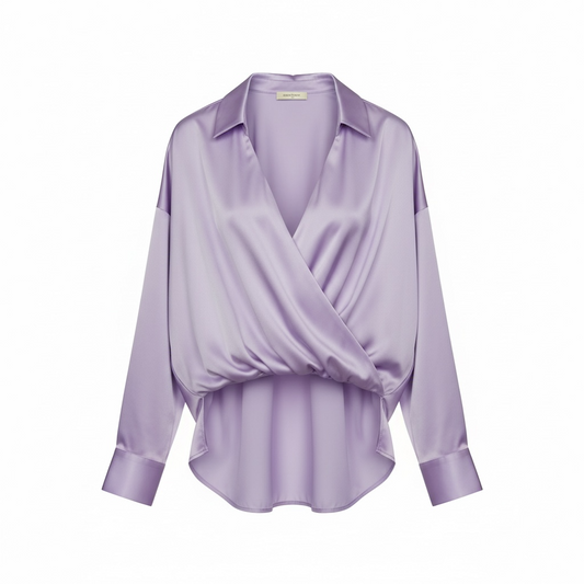 Satin Blouse size Large NEW WITH TAGS