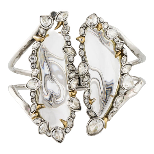 Jardin Mystere Jagged Crystal Lucite Cuff