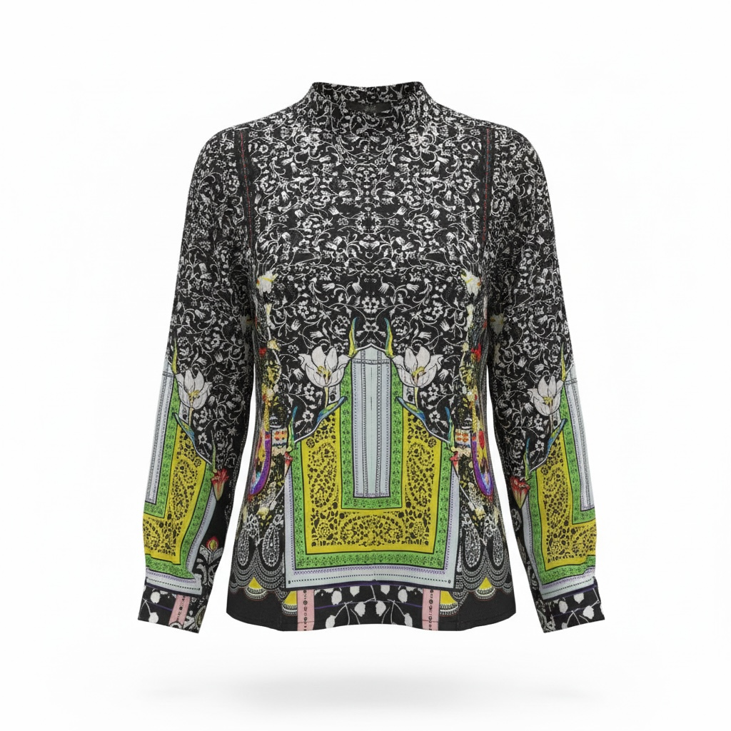 Print Blouse size Large