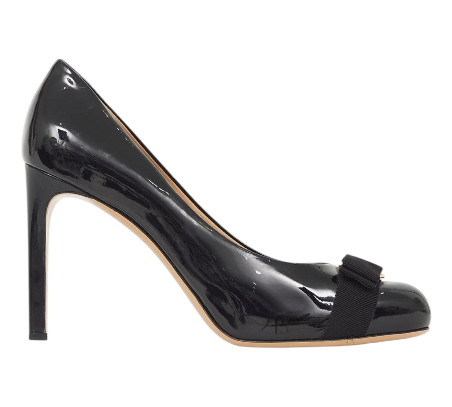 Black Patent Leather Pimpa Heel size 7.5