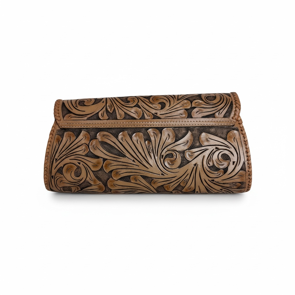 Tooled Leather Crossbody