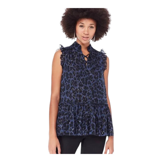 Leopard Clip Dot Top size 14