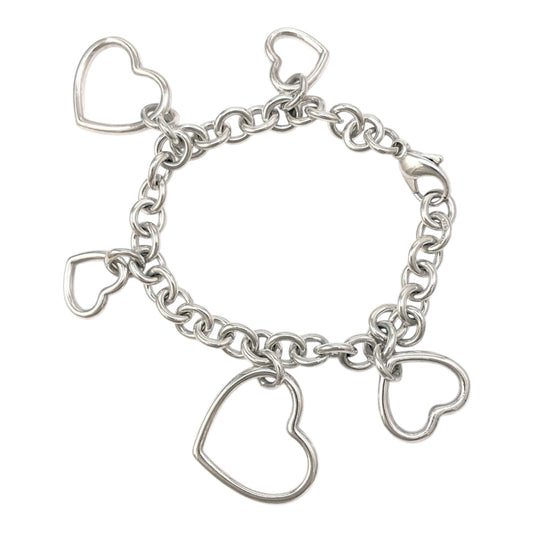 Open Heart Charm Bracelet