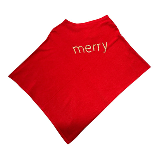 Merry Poncho One size New with Tags