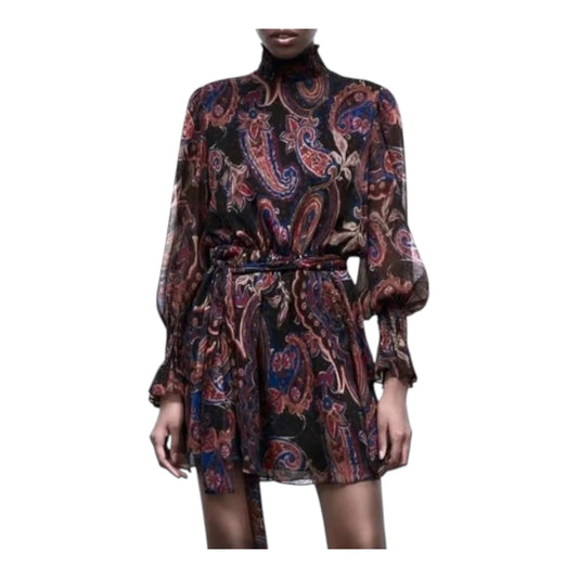 Paisley Printed Mini Dress size Large